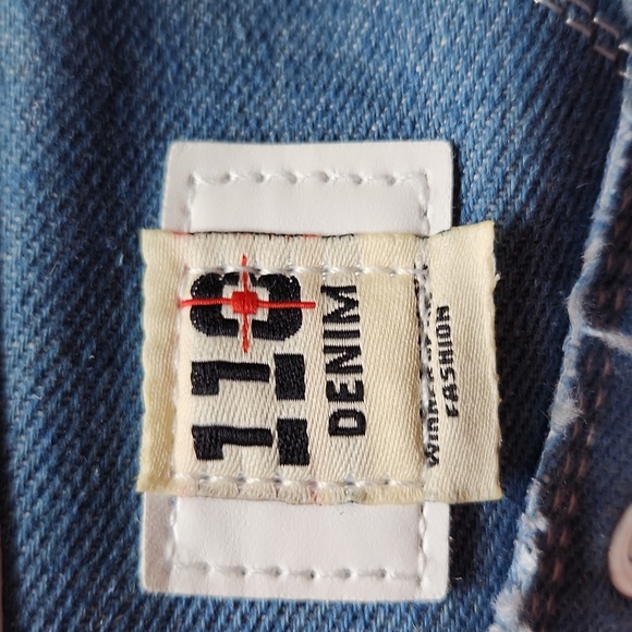 NEW never worn. Canvas Sneakers, Blue Denim Mule Slides, Raw edge trim. 8 1/2 - Picture 5 of 6